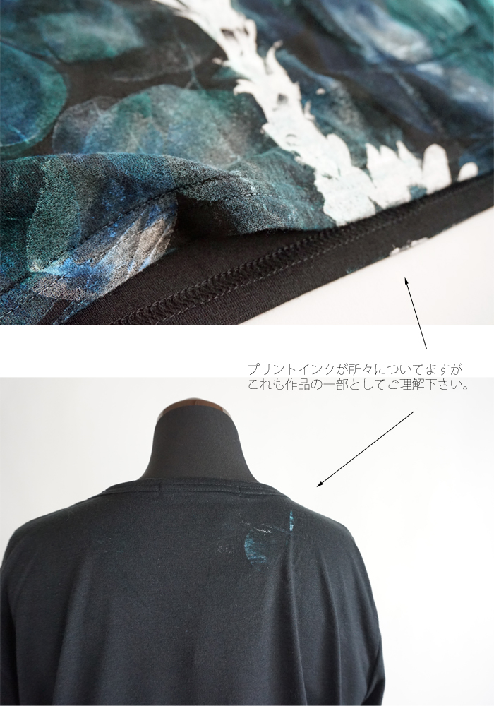 CILANDSIA(チランドシア) シルクスクリーンプリントTシャツ 円 メンズ レディース