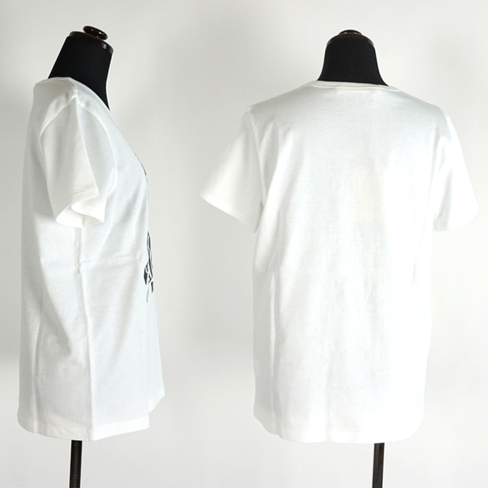 CONER plus (コーナープラス) しまうまプリント半袖Tシャツ ホワイト レディース