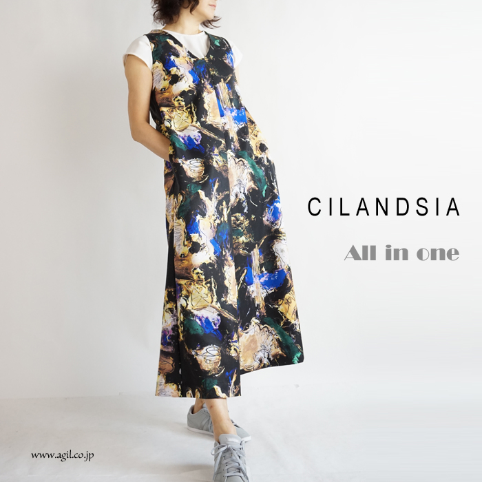 CILANDSIA(チランドシア) オールインワン コンビネゾン 0090プリント レディース