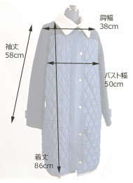 isato design works (イサトデザインワークス) キルティングコート 襟取り外し2way