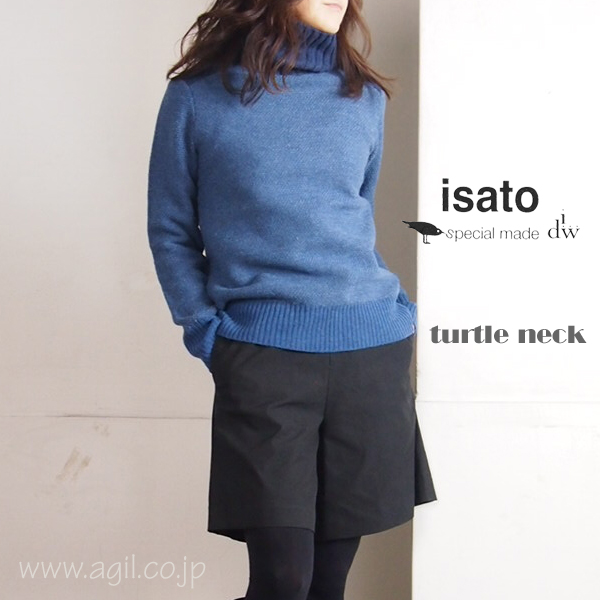 isato design works (イサトデザインワークス) タートルネック プルオーバーニット レディース