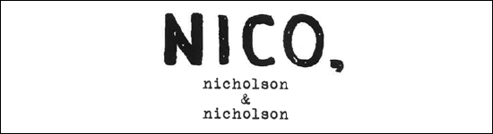 NICO,nicholson&nicholson,ニコ ニコルソンアンドニコルソン