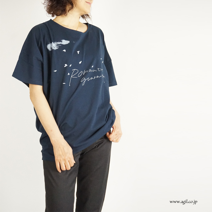 tiny dinosaur (タイニーダイナソー) オリジナルプリントゆるTシャツ レディース