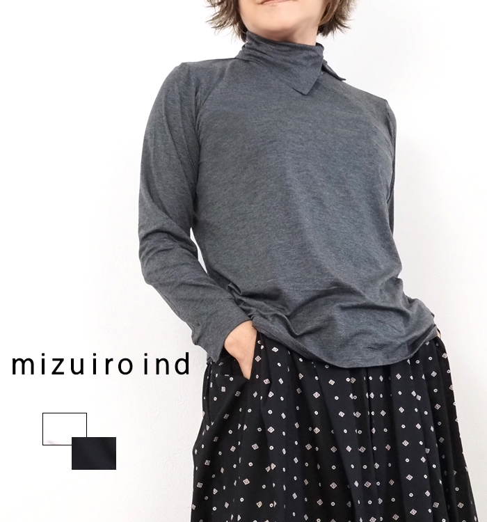 mizuiro ind ミズイロインド サイドスリットカラープルオーバー レディース