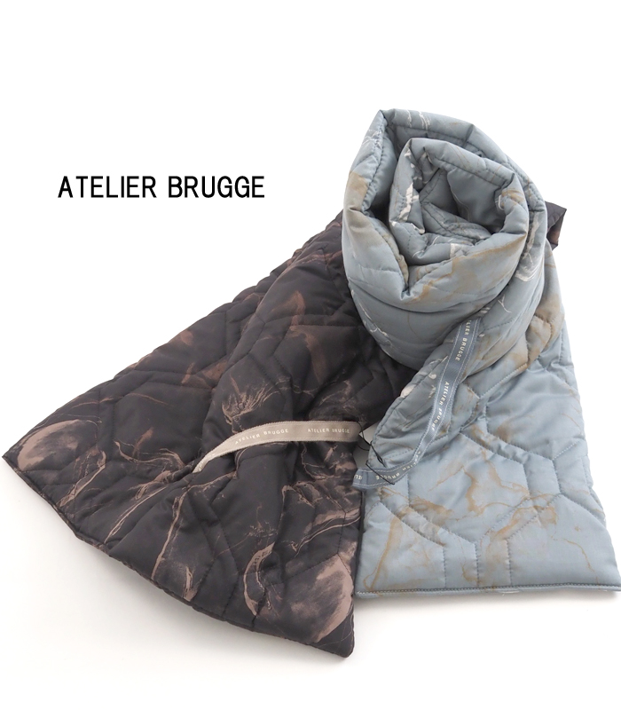 ATELIER BRUGGE アトリエブルージュ 中綿キルティングマフラー