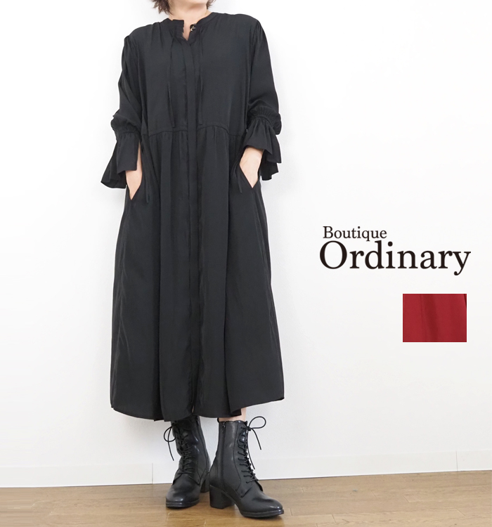 Boutique Ordinary ブティックオーディナリー 3ウェイ 長袖ワンピース レディース