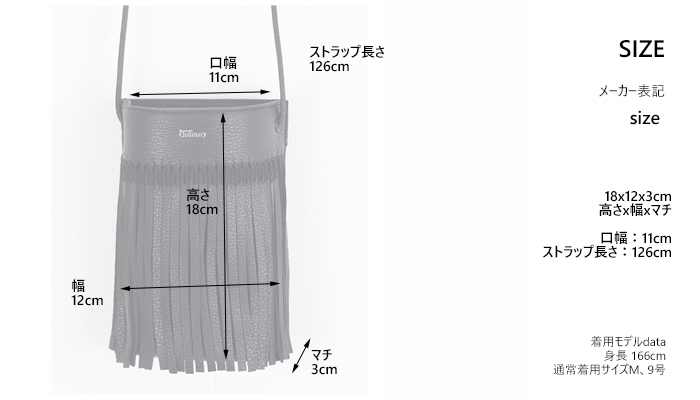 Boutique Ordinary ブティックオーディナリー フリンジレザーモバイルショルダーバッグ